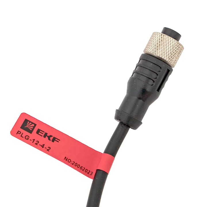 EKF Кабель-разъем М12 4-PIN прямой PLG-12-4-2 — миниатюра 2