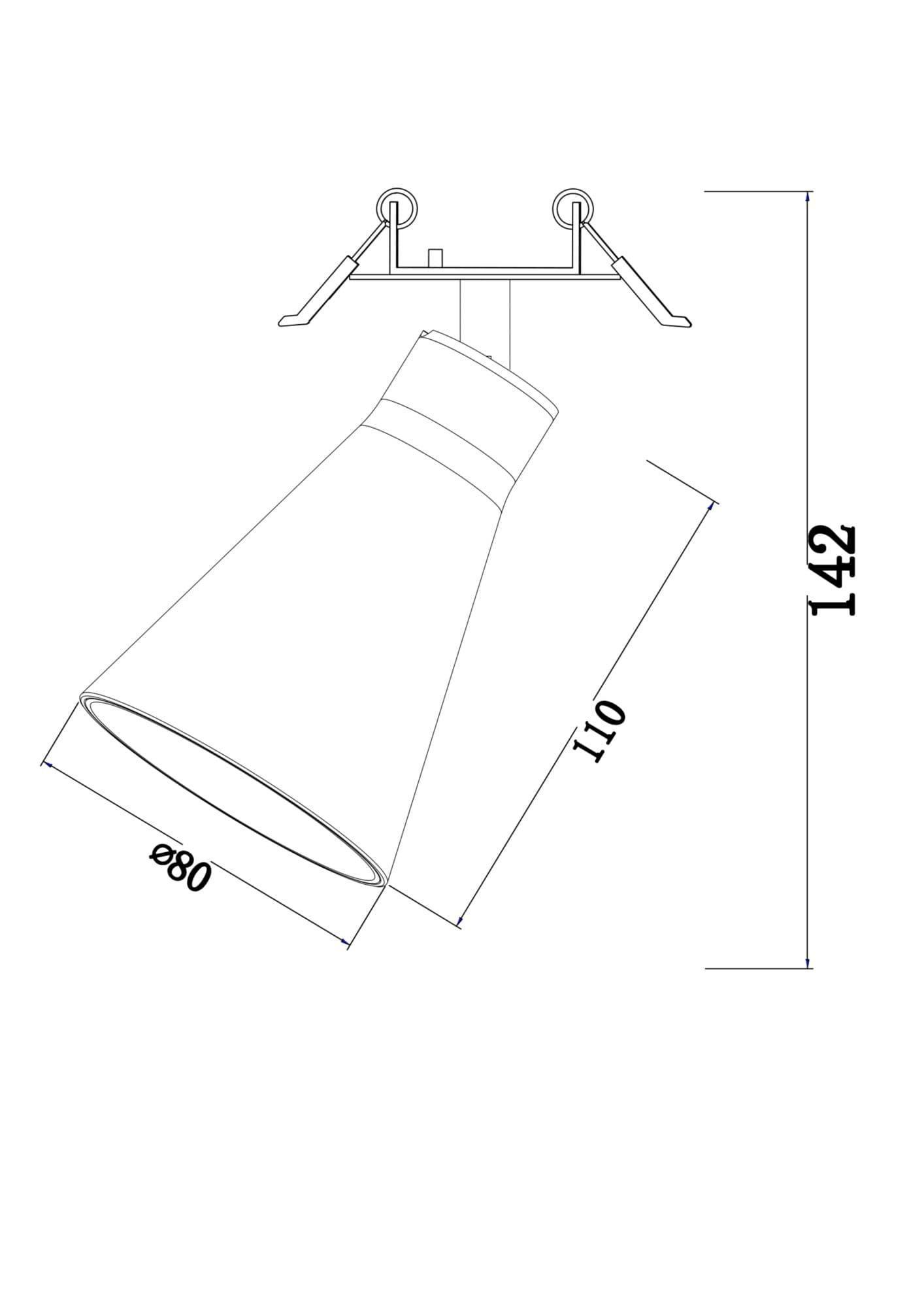 Maytoni Ceiling & Wall Virar Белый Встраиваемый светильник C059CL-01W — миниатюра 4