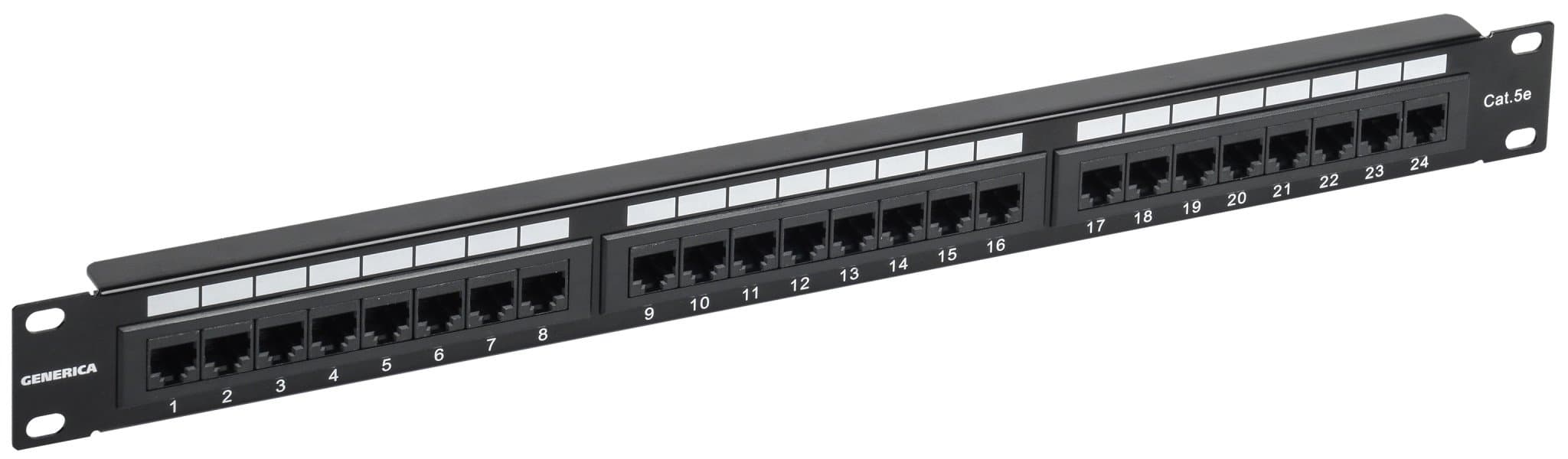 IEK GENERICA Патч-панель 1U кат. 5Е UTP 24 порта (Krone) PP24-1UC5EU-K05-G