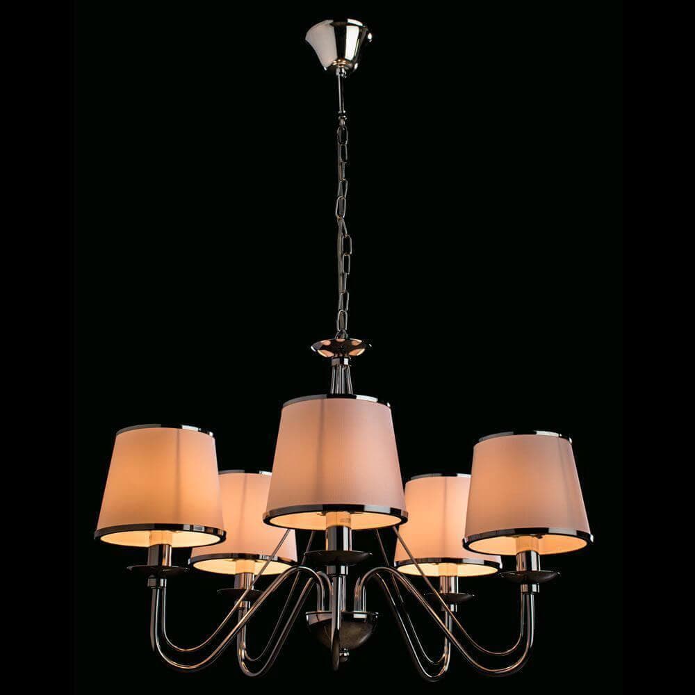 Arte Lamp Aurora Хром/Белая Люстра 40W E14 A1150LM-5CC — миниатюра 4