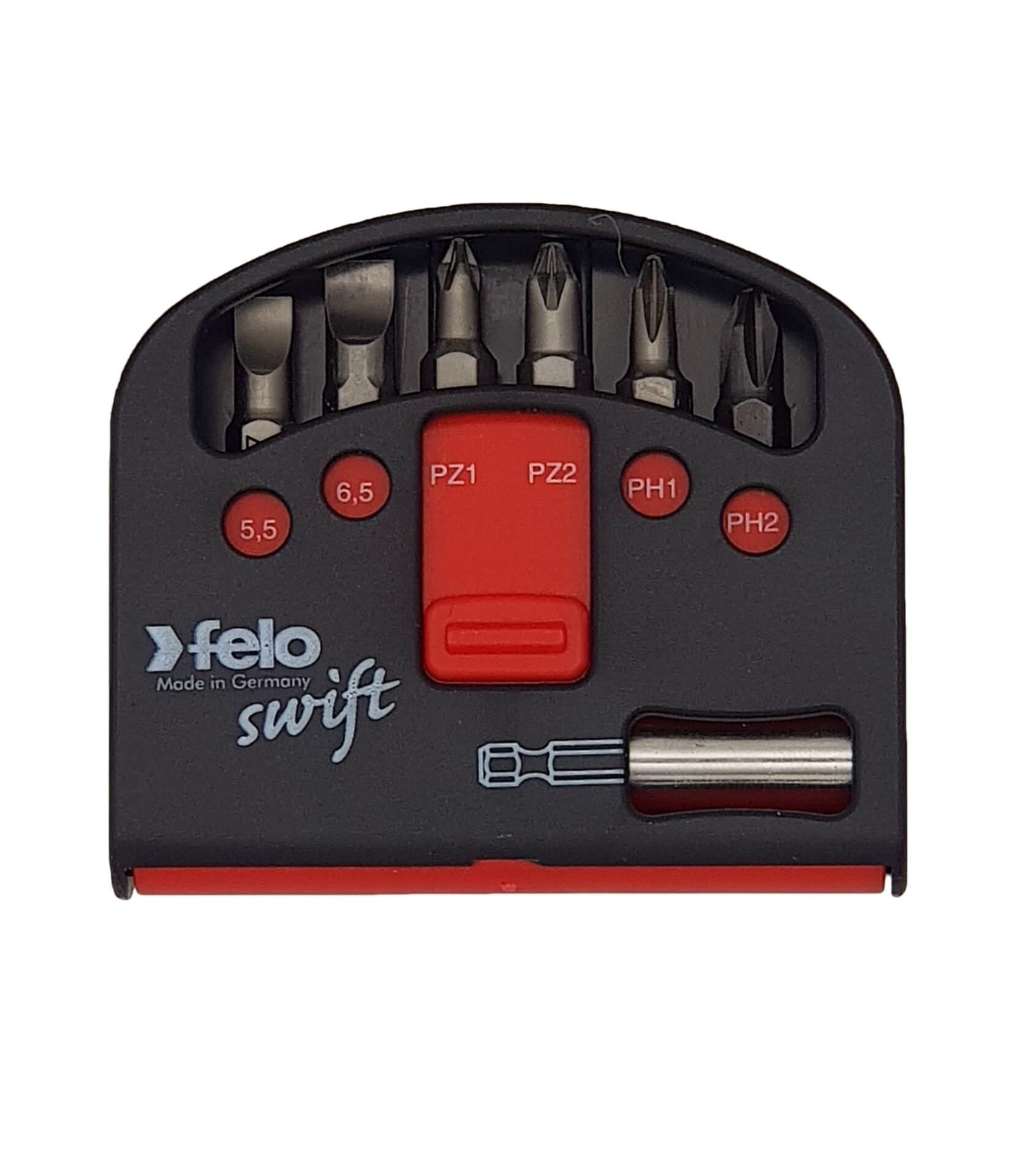 Felo Набор бит SL/PZ/PH Industrial с держателем бит в кейсе Swift, 7 шт 02060116 — миниатюра 2
