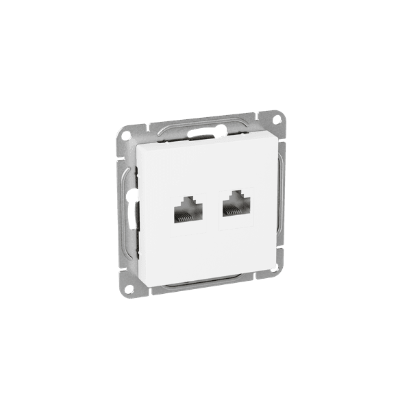 EKF Механизм розетки RJ45 - 2шт, (cat5), белый Эпика — миниатюра 2