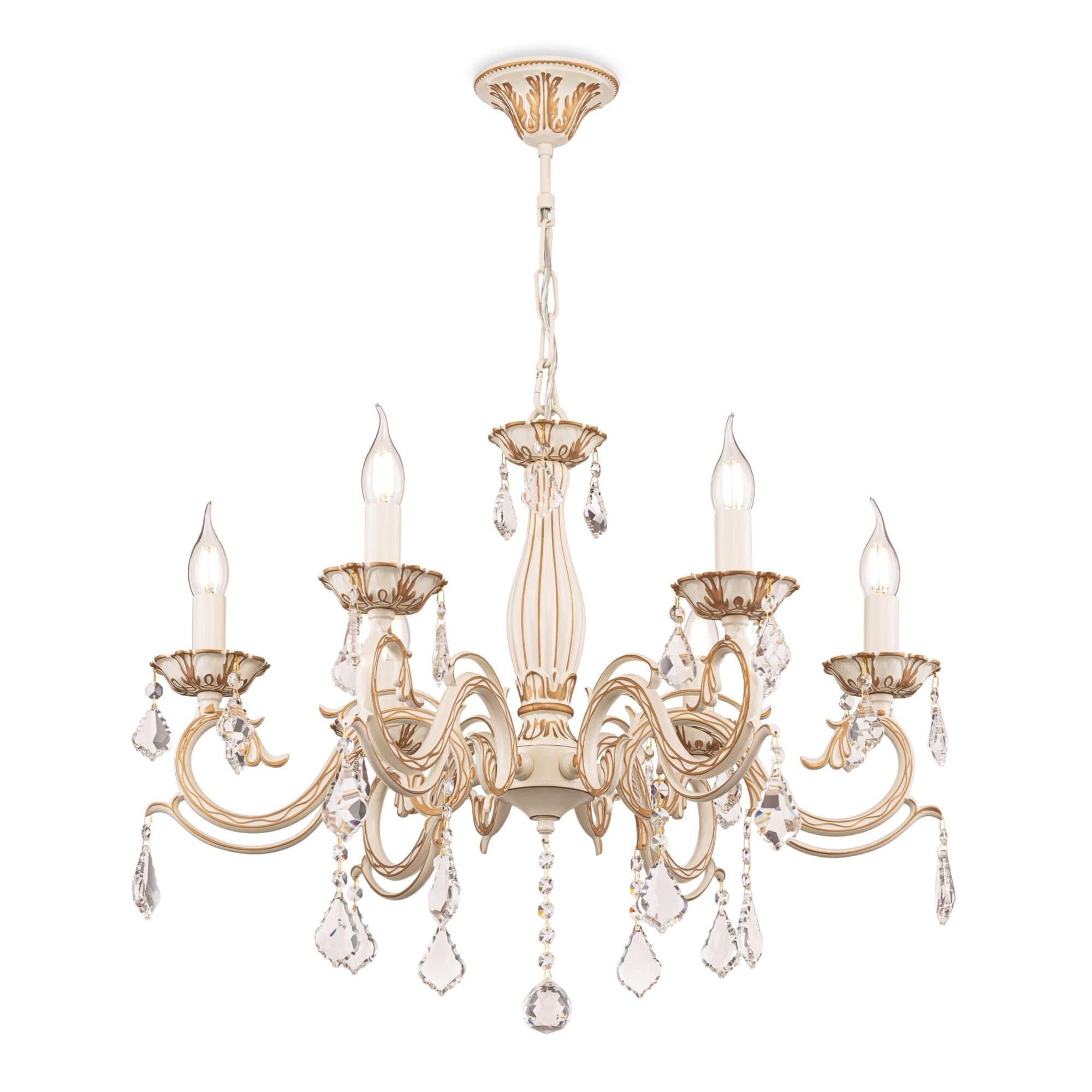 Maytoni Elegant Bronze Бежевый Люстра 6xE14 60W ARM245-06-W — миниатюра 6