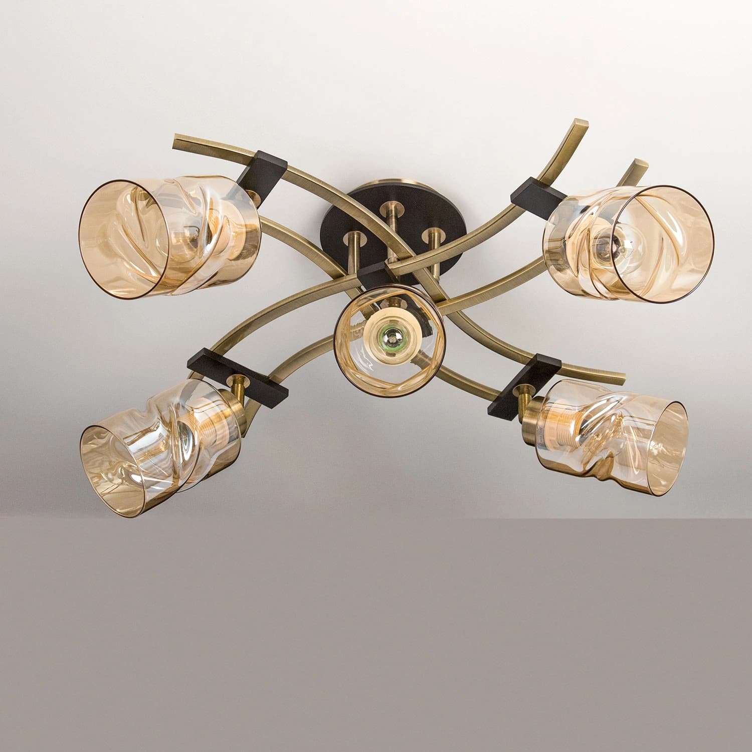 Citilux CL142154 Мерида Брон.Ст.+Венге Светильник потолочный — миниатюра 2