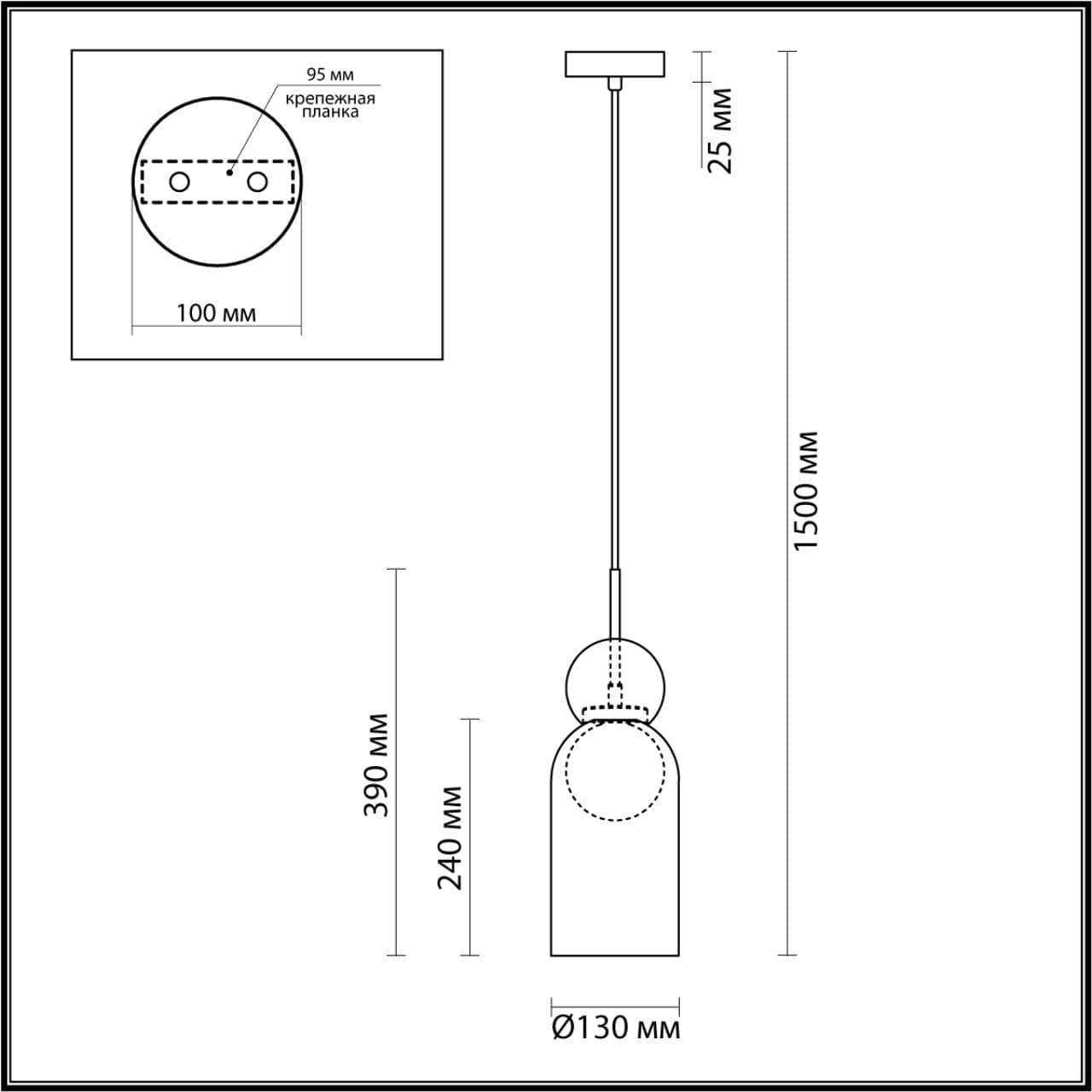 Odeon Light 5022/1 MODERN ODL23 293 черный/прозрачный/белый матовый металл/стекло Подвес G9 LED 5W BLACKY — миниатюра 2