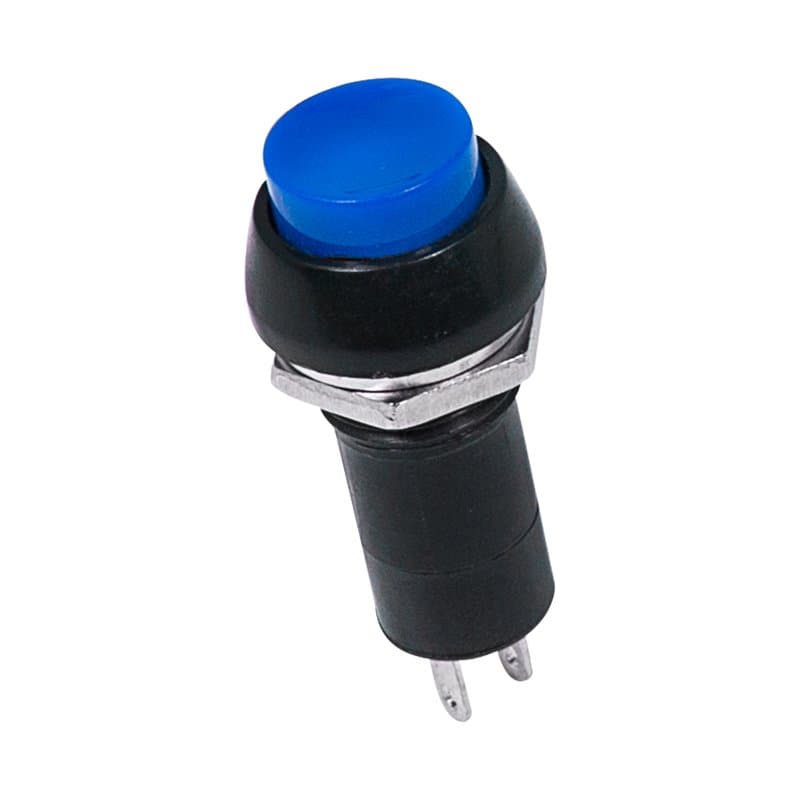 Выключатель-кнопка 250V 1А (2с) ON-OFF синяя Rexant 36-3031