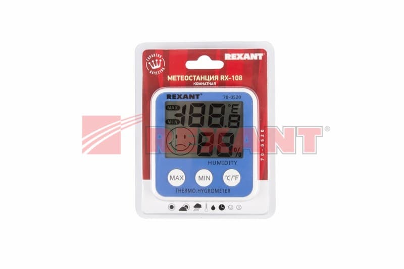 Метеостанция комнатная RX-108 Rexant 70-0520 — миниатюра 2