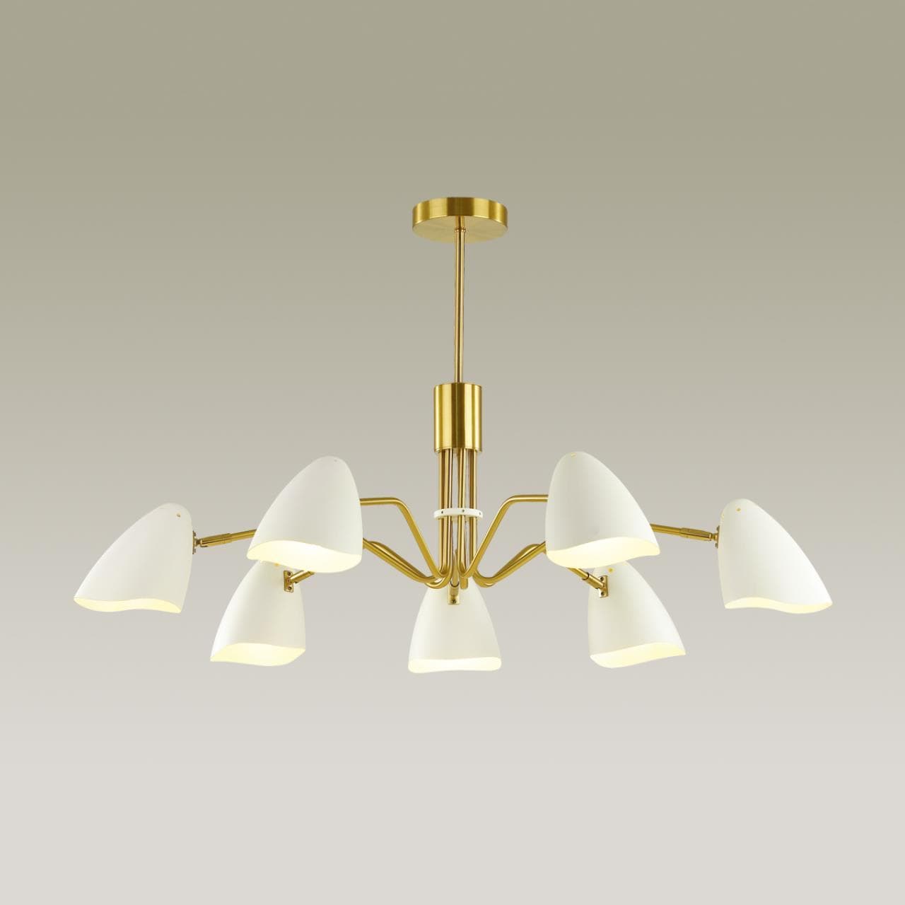 Lumion 4540/7C MODERNI LN21 136 латунь, белый Люстра потолочная E14 7*40W 220V MADISON — миниатюра 2