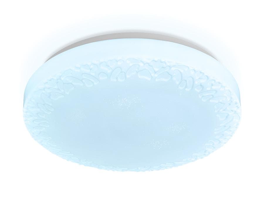 Ambrella Потолочный светодиодный светильник с пультом FF22 WH белый 72W D500*85 (ПДУ ИК) — миниатюра 3