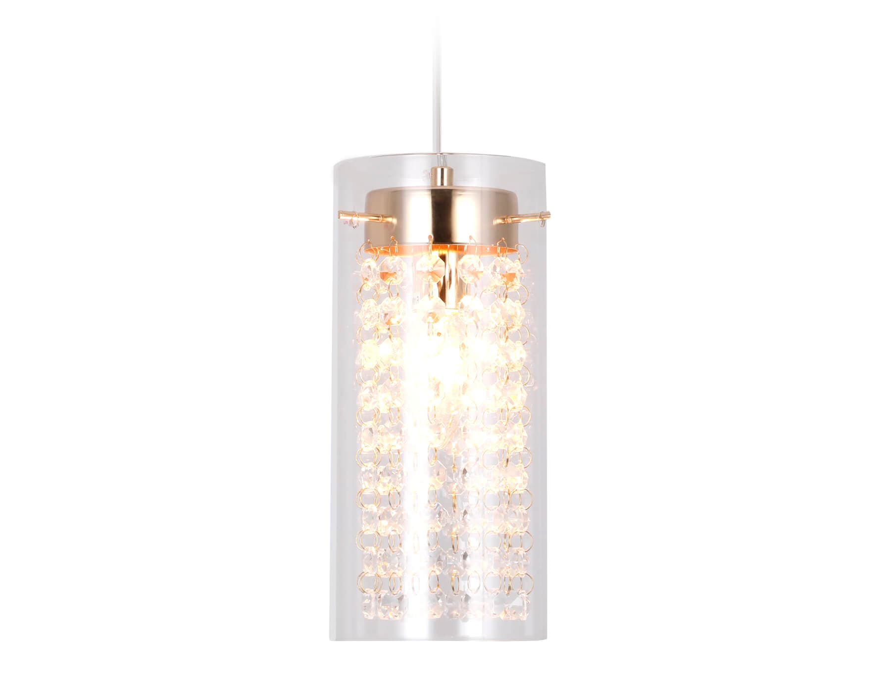 Ambrella Подвесной светильник с хрусталем TR3660 GD/CL золото/прозрачный E14 max 40W D110*1000