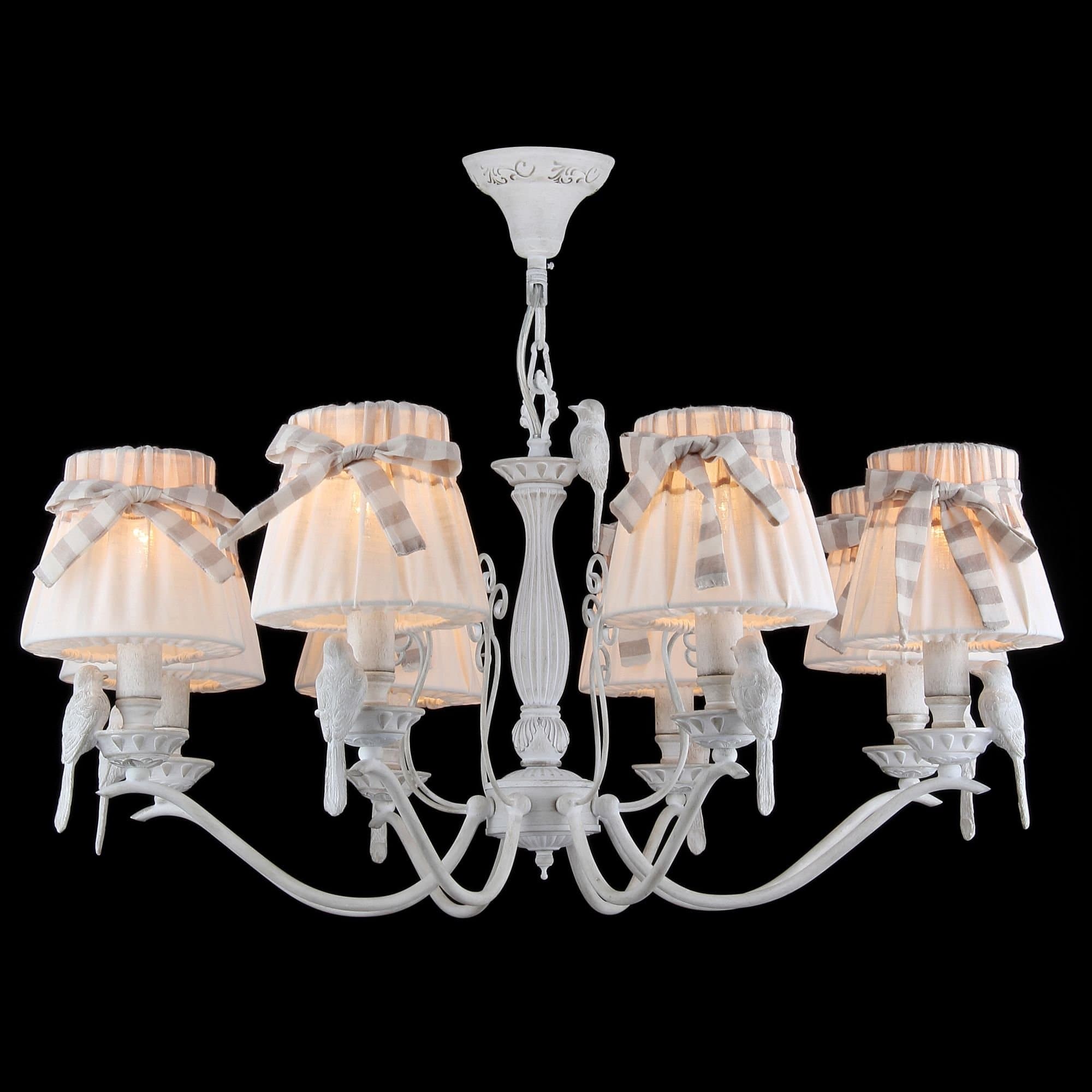 Maytoni Elegant Bird Белый Антик Люстра 8xE14 40W ARM013-08-W — миниатюра 2