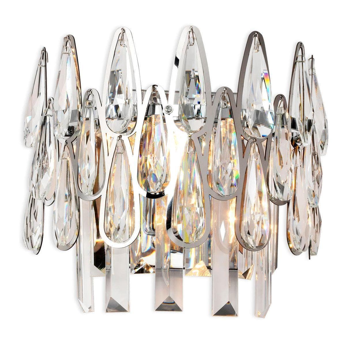 Ambrella Настенный светильник с хрусталем TR5268/2 CH/CL хром/прозрачный E14/2 max 40W 240*230*140 — миниатюра 1