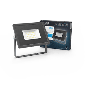 Gauss Прожектор Qplus 20W 1700lm 6500K 200-240V IP65 графитовый LED 690511320