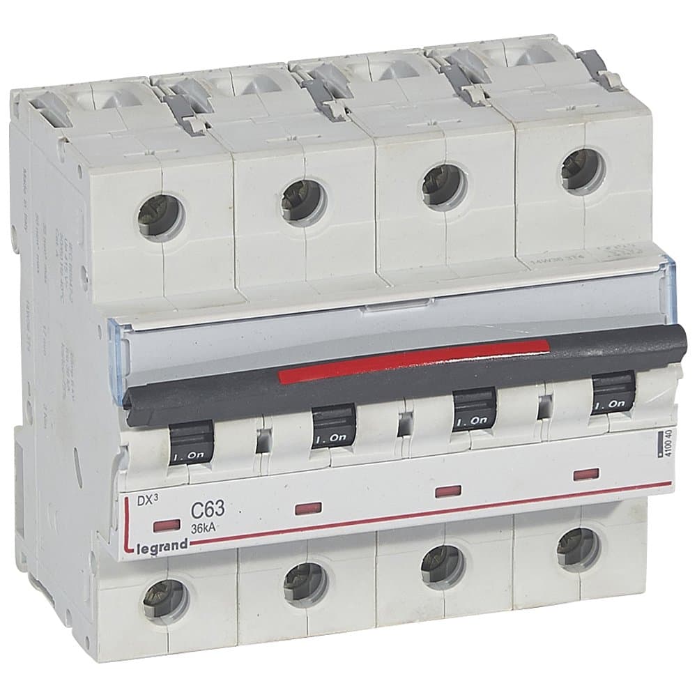 Legrand Автоматический выключатель DX3 63A 4п 36кА 410040