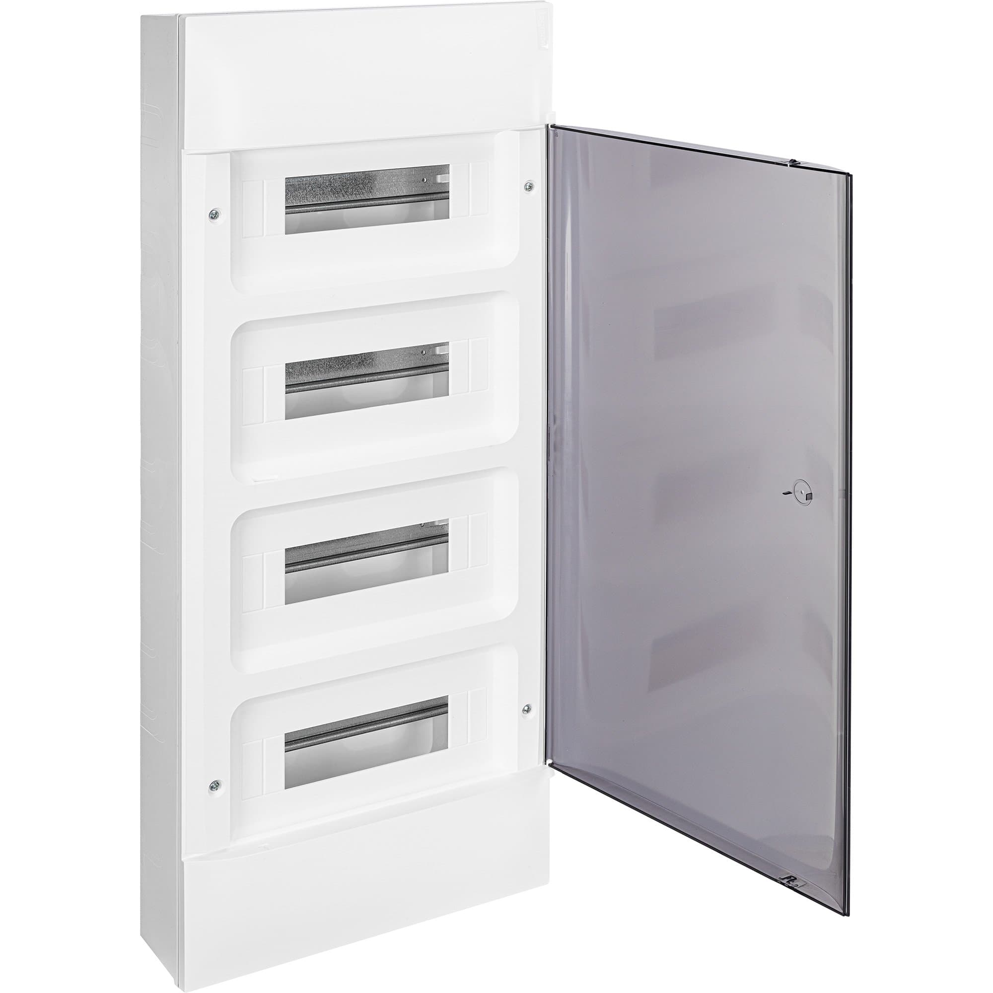 Legrand Practibox S Пластиковый щиток Навесной 4X12 Дымчатая дверь 135614
