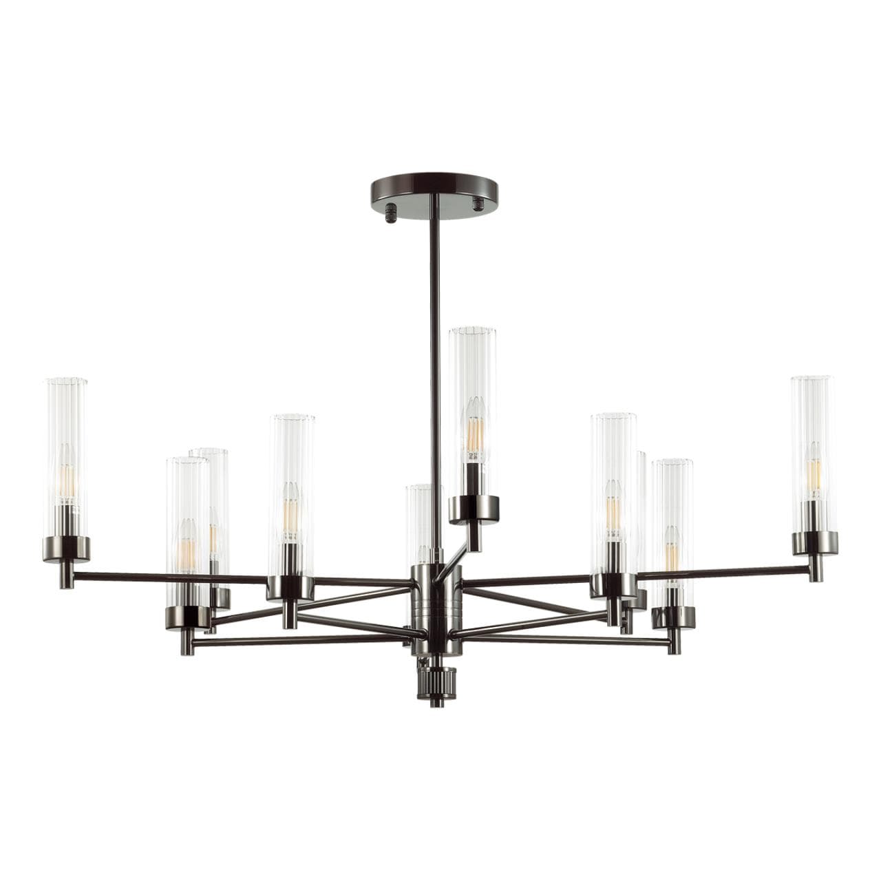 Lumion 5275/10C CLASSI LN23 черный хром Люстра потолочная E14 10*40W 220V KAMILLA