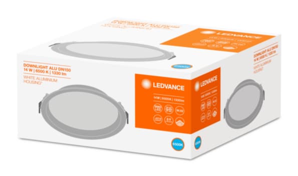 Ledvance Светильник светодиодный ДВО-14Вт 6500K 1330Лм IP44 бел DOWNLIGHT 4058075091474