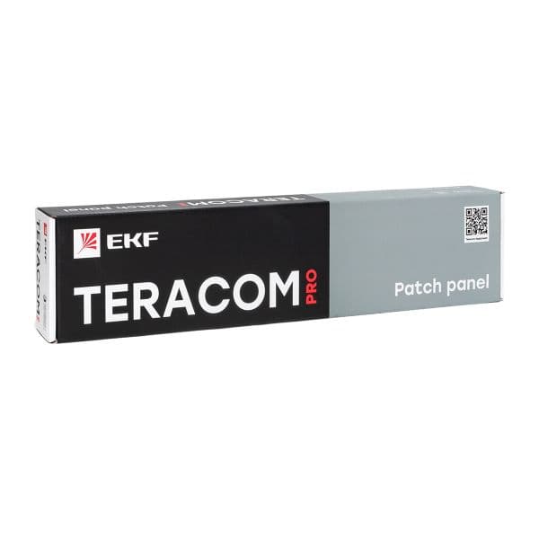 EKF Патч-панель высокой плотности TERACOM PRO 19'' Cat.5E 1U неэкранированная UTP 48 портов RJ-45 Dual IDC с органайзером — миниатюра 12