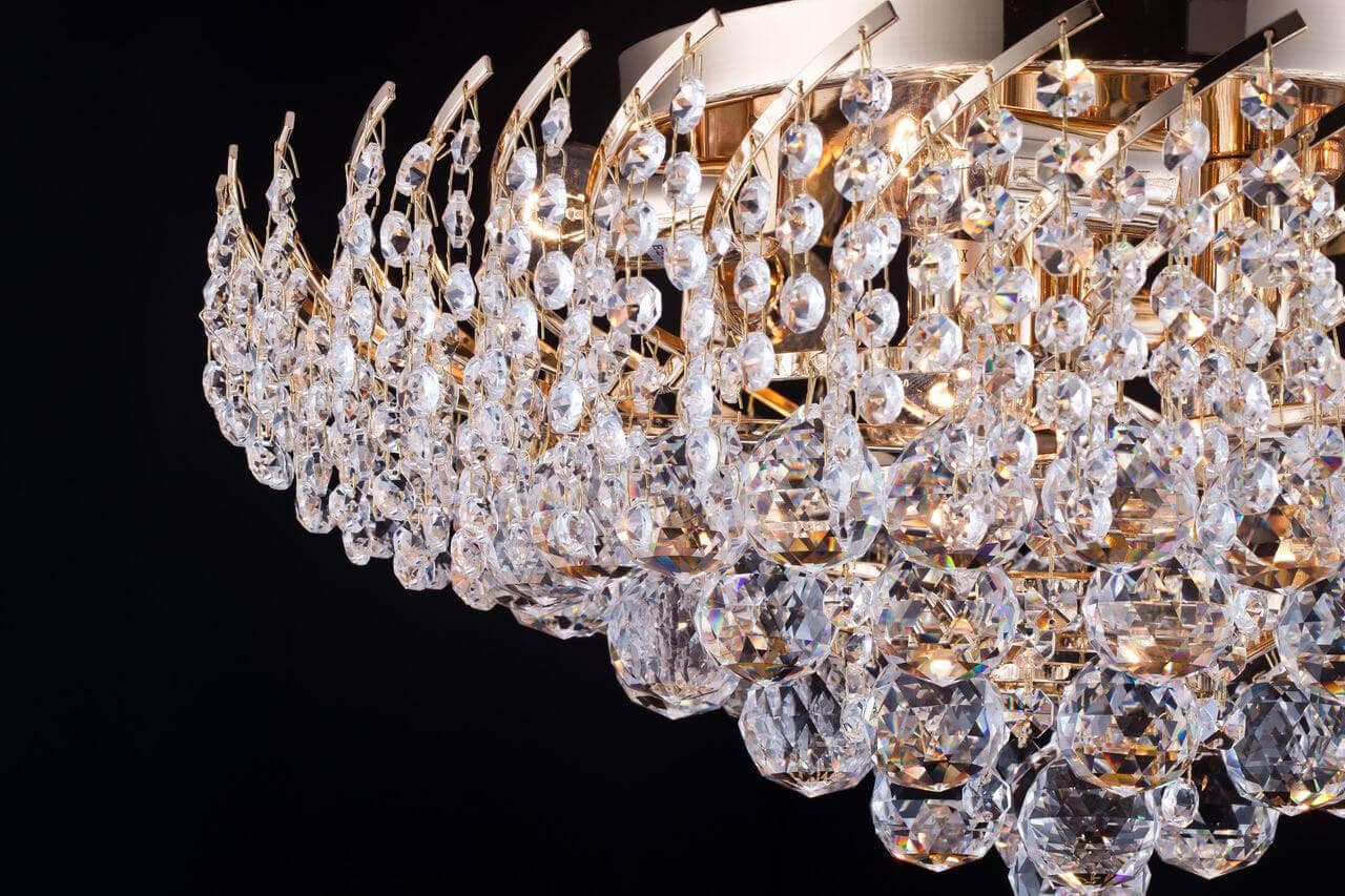 Maytoni Royal Classic Karolina Золото Люстра 9xE14 40W DIA120-09-G — миниатюра 8