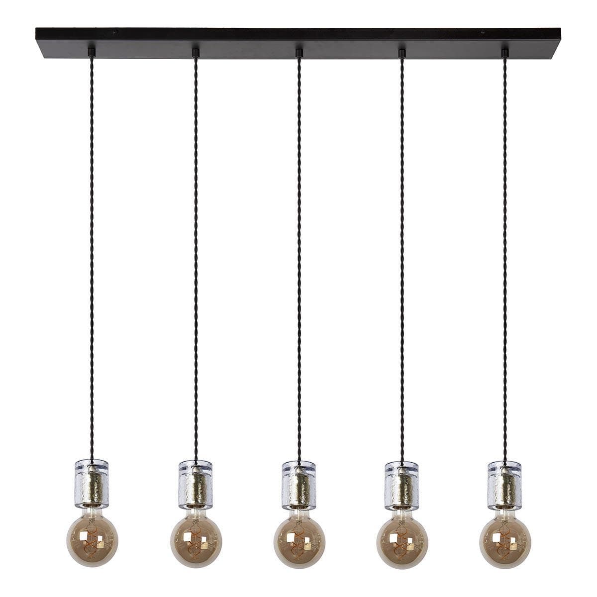 Lucide GELKA Светильник подвесной 5xE27 Smoke Grey 20416/05/65 — миниатюра 1