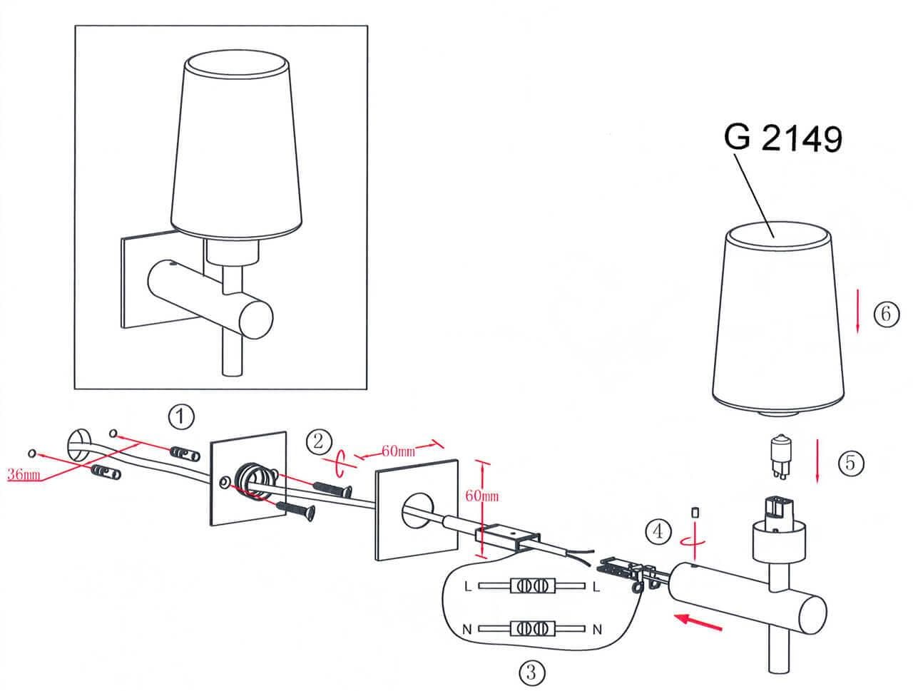 Odeon Light 2149/1W ODL11 733 Бра BATTO хром — миниатюра 3