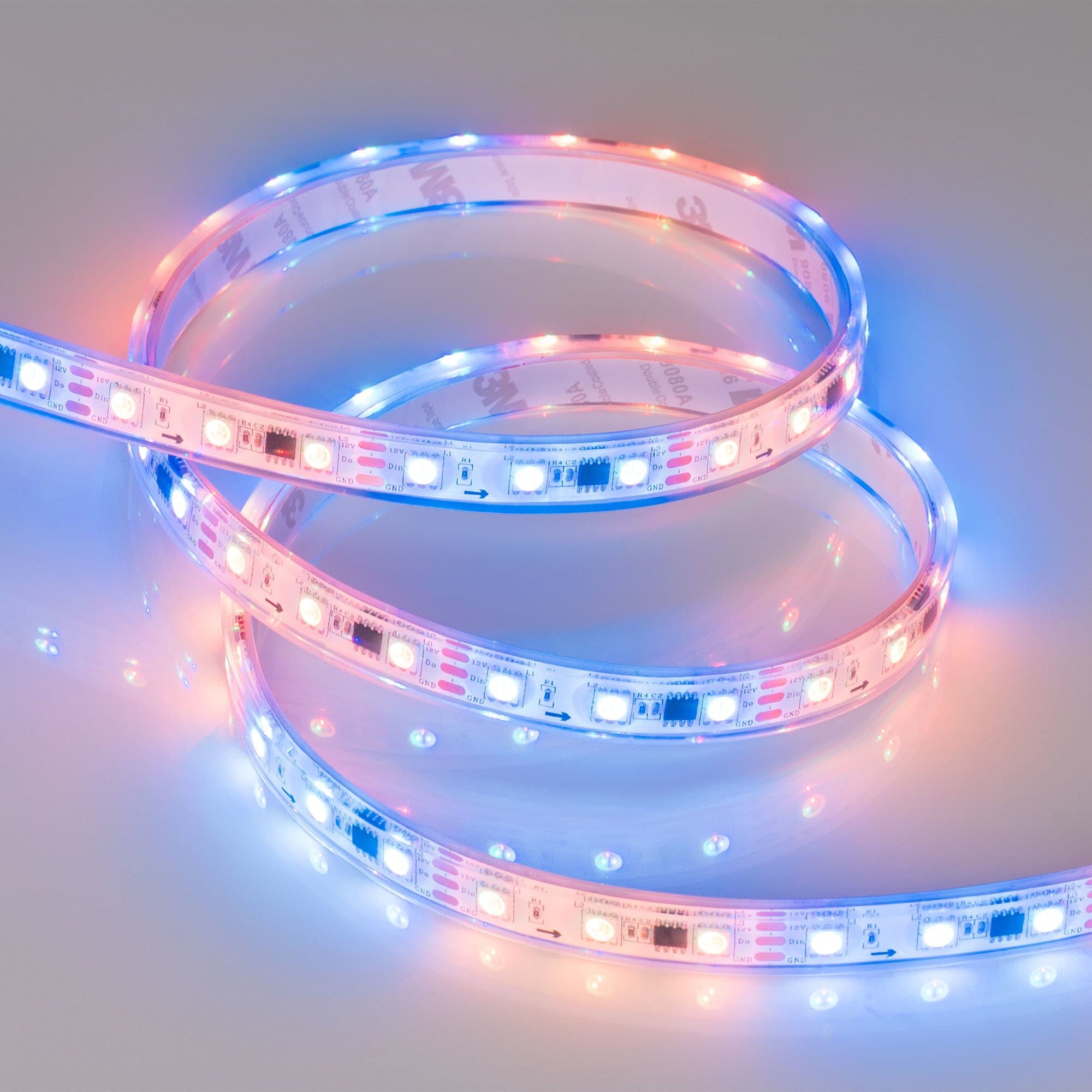 Arlight Лента герметичная SPI-P-B60-12mm 12V RGB-PX3 (14.4W/m, IP66, 5060, 5m) (Закрытый, IP66) 026365(3)
