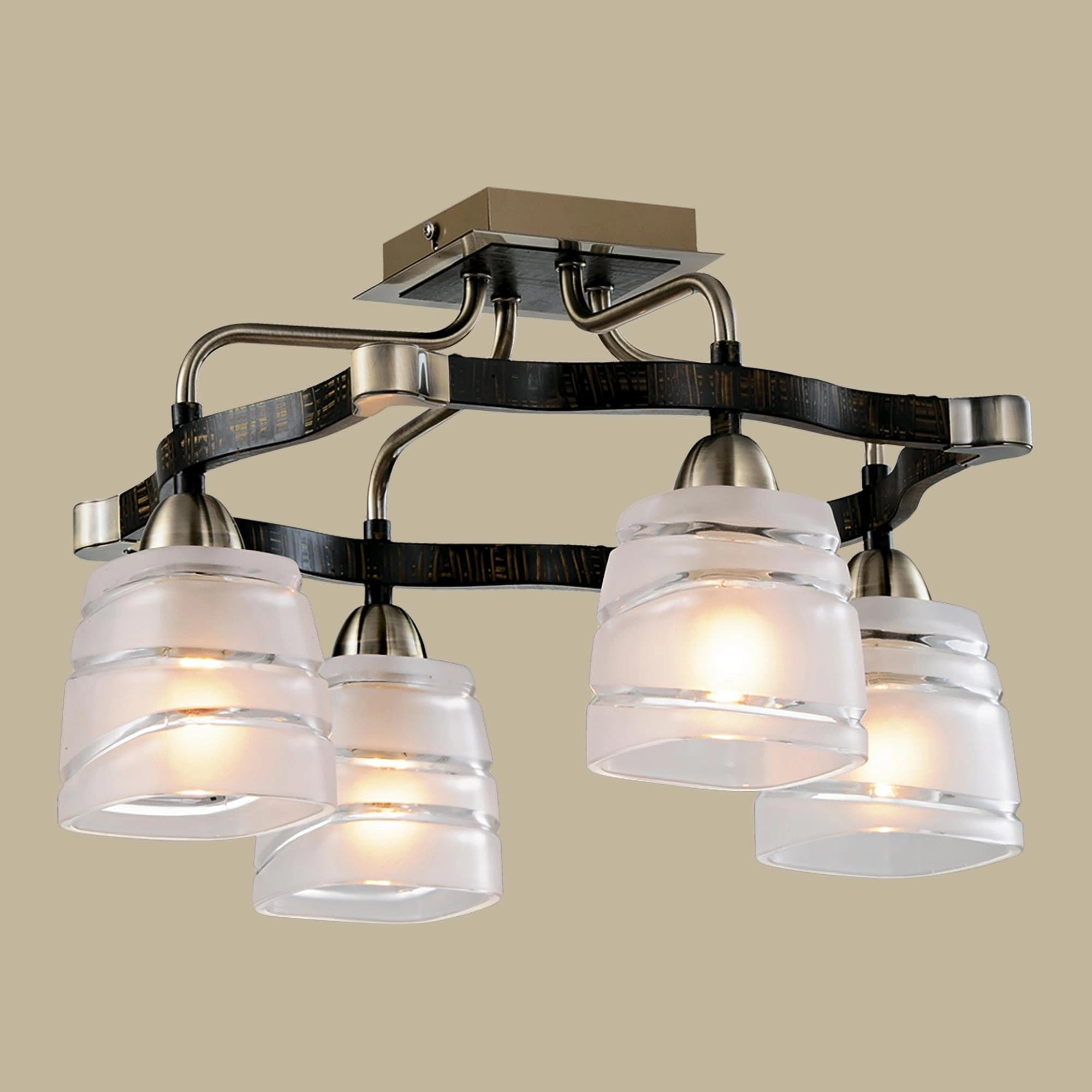 Citilux CL150141 Каппа Ст.Бронза+Холст Светильник Люстра — миниатюра 2
