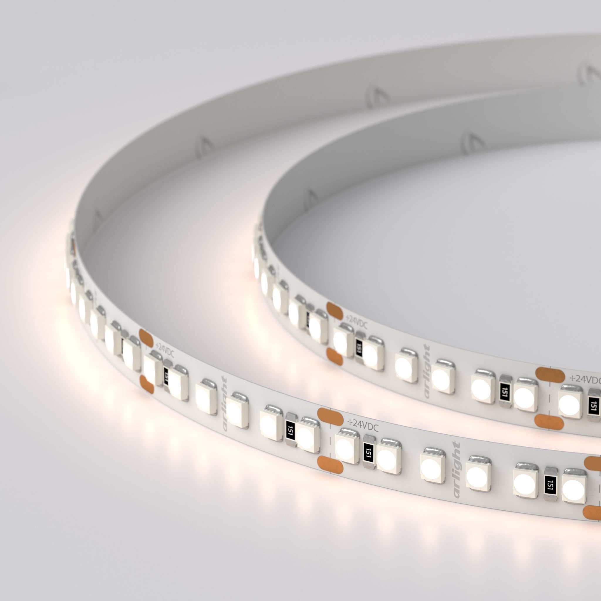 Arlight Светодиодная лента RT6-3528-180 24V Warm2700 3x (900 LED) (14.4 Вт/м, IP20) 017419 — миниатюра 2