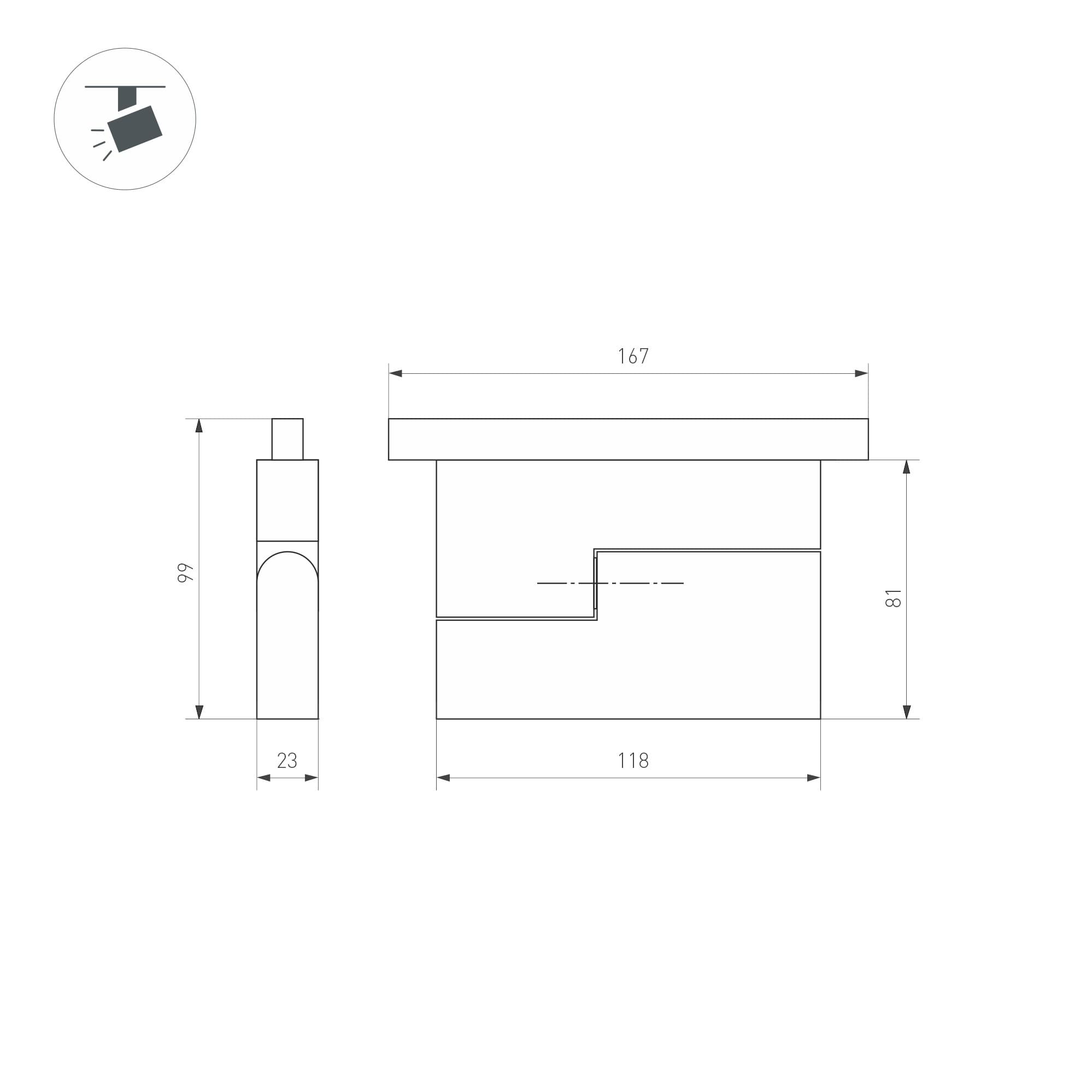 Arlight Светильник MAG-ORIENT-FLAT-FOLD-S195-6W Day4000 (BK, 80 deg, 48V, DALI) (IP20 Металл, 3 года) 034658(1) — миниатюра 2