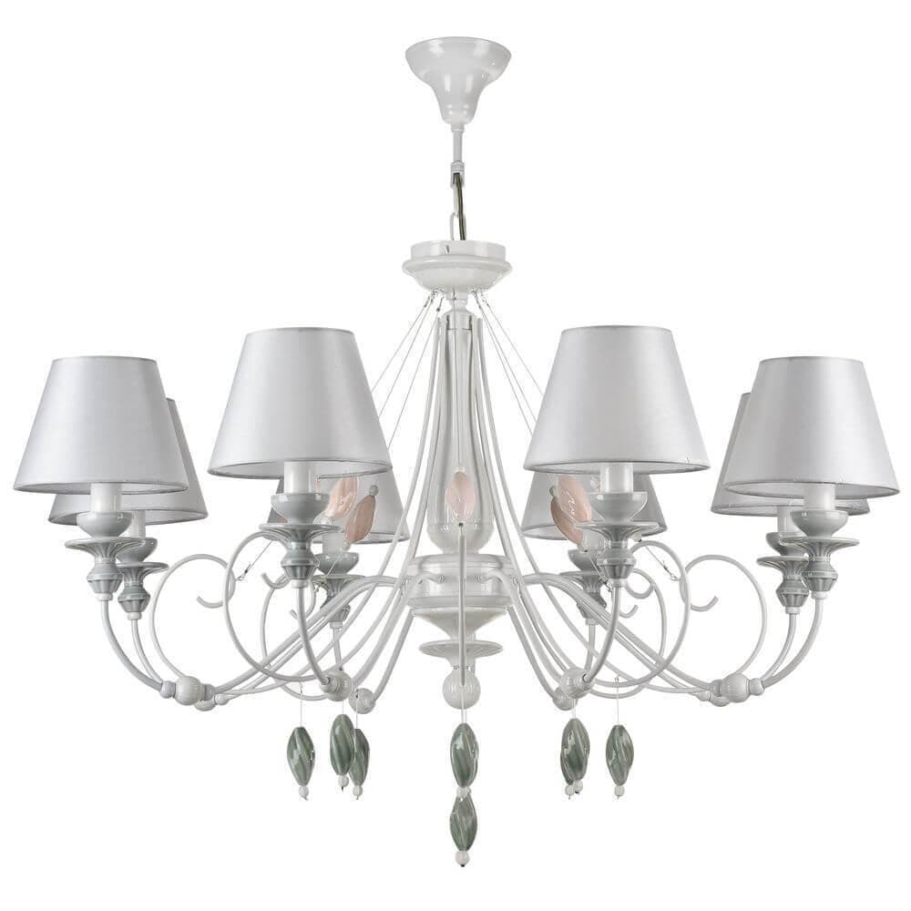 Maytoni Elegant Adelia Жемчужный белый Люстра 8xE14 40W ARM540-08-W