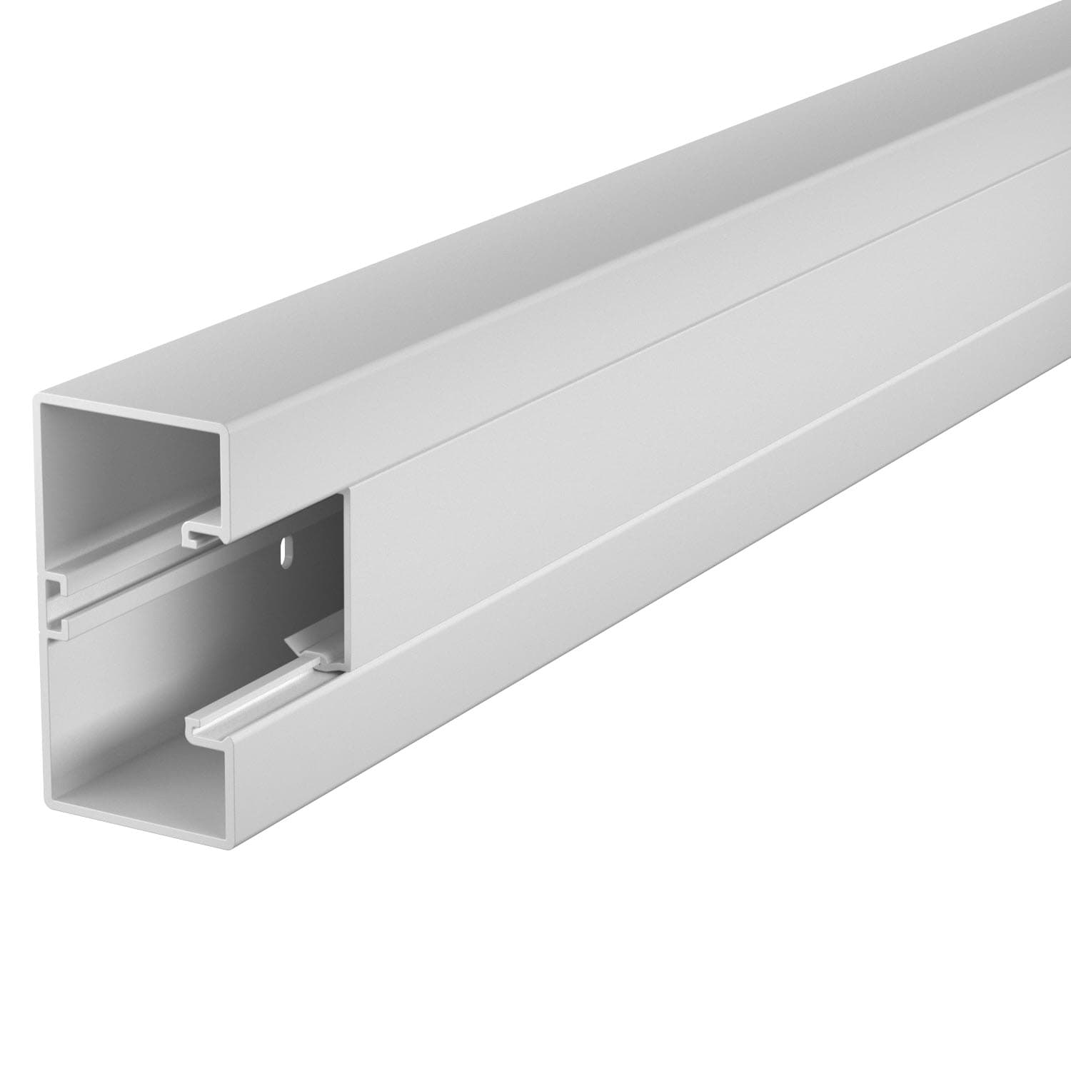 OBO Bettermann Кабель-канал Rapid 45-2, 53x100x2000мм с крышкой (для ЭУИ 45х45мм Modul45) ПВХ светло-серый RAL7035 6113002