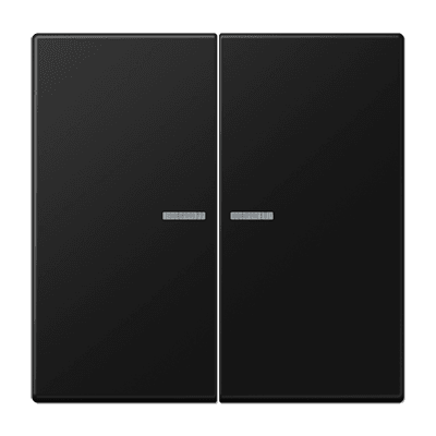 JUNG LS 990 Черный матовый Клавишадля KNX кнопки, 2 группы, с подсветкой и символами"стрелки" LS102KO5SWM