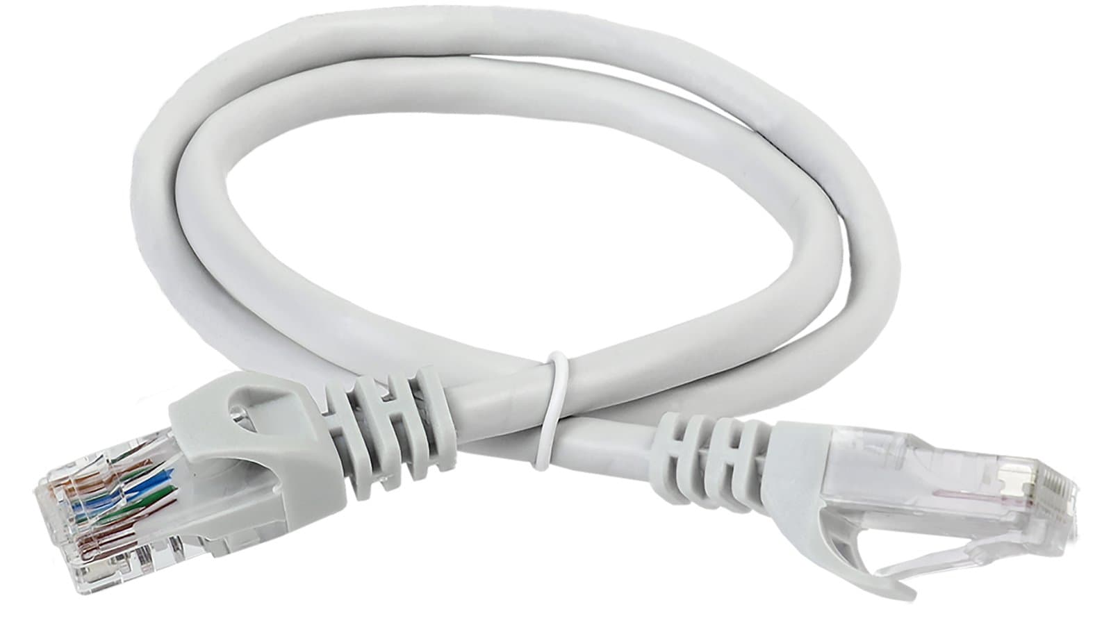 IEK ITK Коммутационный шнур (патч-корд), кат.5Е UTP, 1м, серый PC01-C5EU-1M