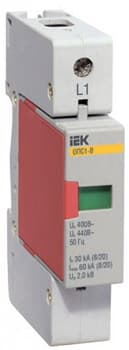 IEK KARAT Ограничитель имп. перенапр. ОПС1-B 1Р In=30kA Un=400B Im=60kA — миниатюра 3