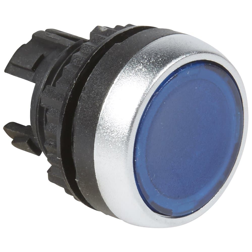 Legrand Osmoz Гол.кн.подсвет. СИН, потайн. без фикс. 024003