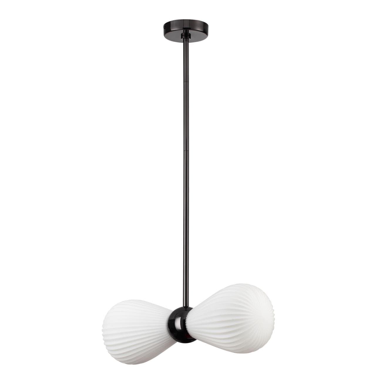 Odeon Light 5418/2 MODERN ODL_EX23 19 черный хром/белый матовый/металл/стекло Подвес E14 2*40W ELICA — миниатюра 1