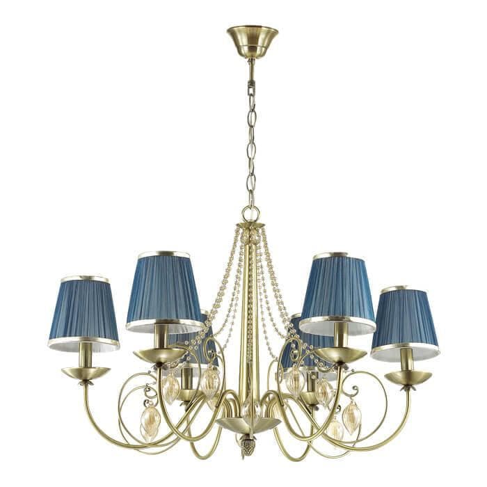 Odeon Light 3921/6 ODL18 528 бронза/ткань/стекло Люстра IP20 E14 6*40W 220V NIAGARA — миниатюра 1
