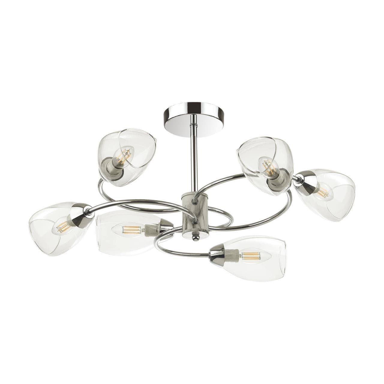 Lumion 4561/6C COMFI LN21 хром Люстра потолочная E14 6*40W 220V ROMEO — миниатюра 1