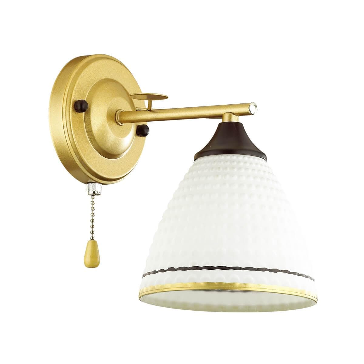 Lumion 4544/1W COMFI LN21 050 матовое золото, черный, белый Бра E27 60W 220V BECKY — миниатюра 2
