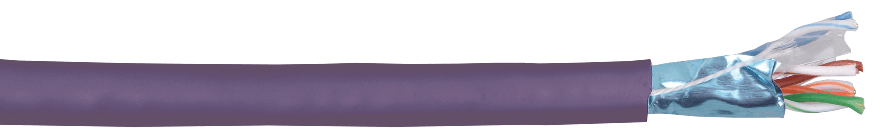 IEK ITK Витая пара F/UTP категории 6 4х2х23AWG LSZH фиолетовый (305м) LC1-C604-326 — миниатюра 2