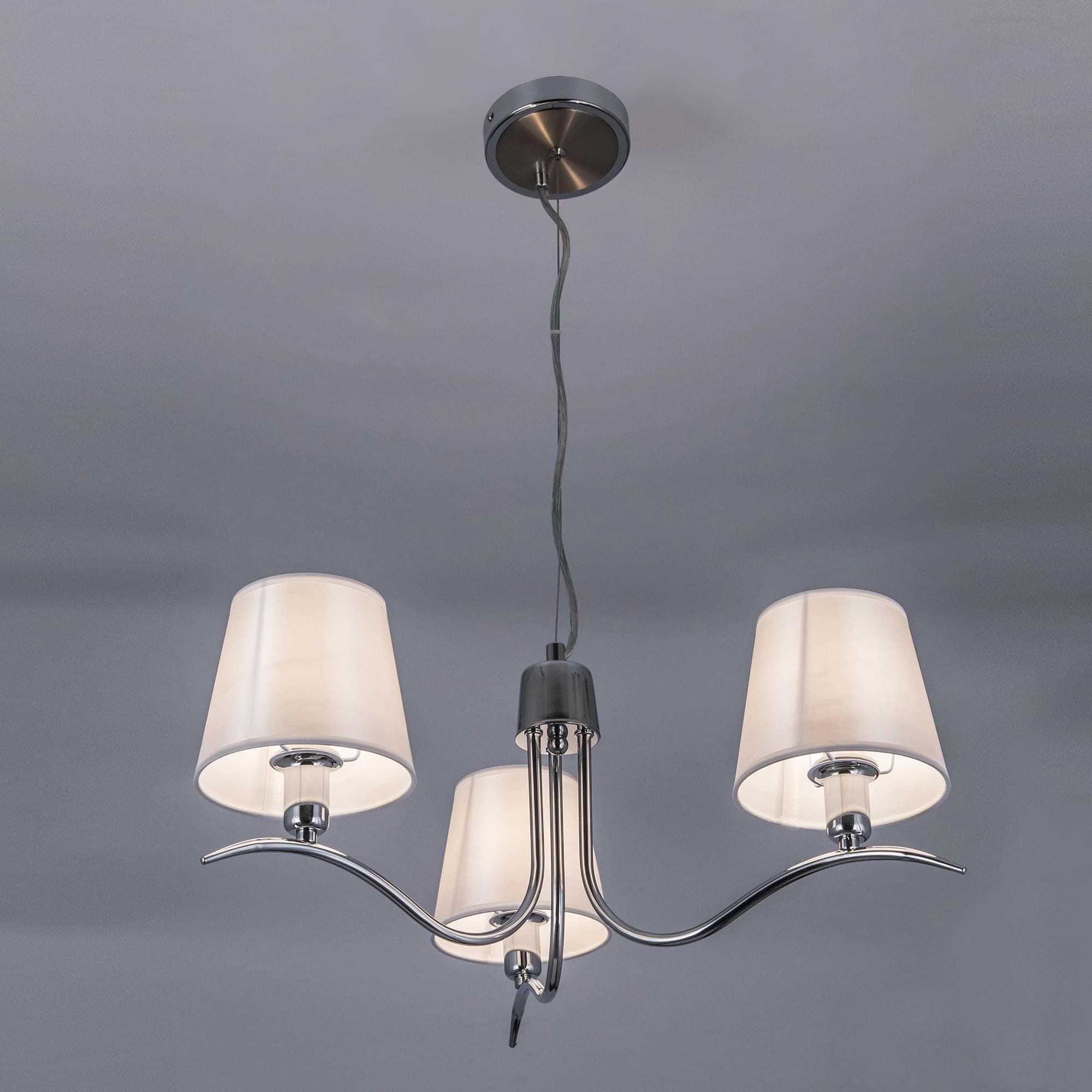 Citilux CL439131 Эмма Хром+Белый Светильник Люстра — миниатюра 3