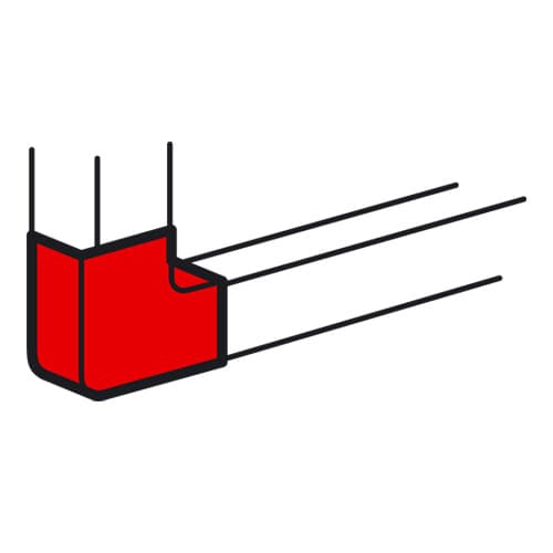 Legrand Metra Угол плоский неизменяемый 160x50 мм 638093