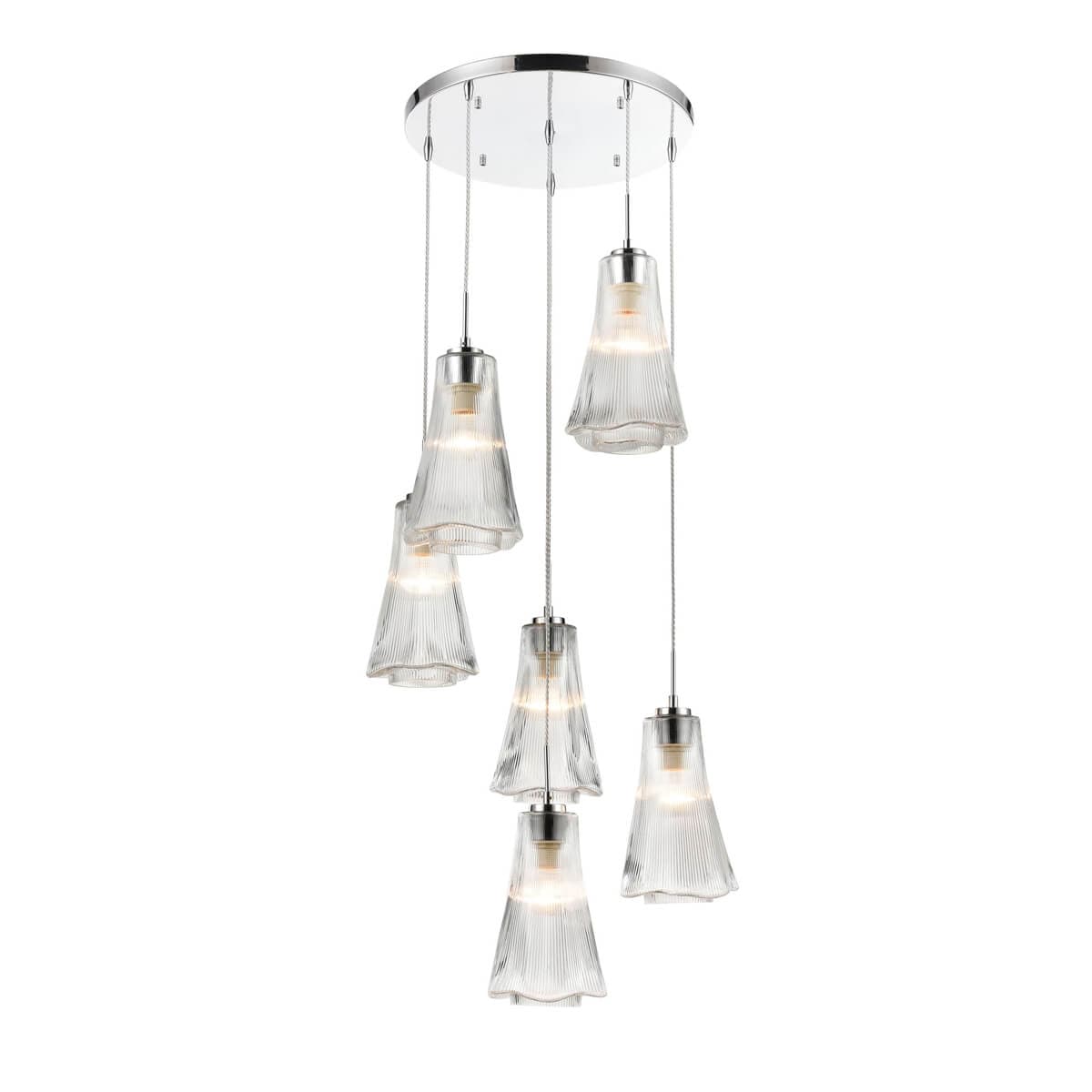 Vele Luce Emily Светильник подвесной Modern D580*H368/1600 хром | chrome металл | metal VL5603P16
