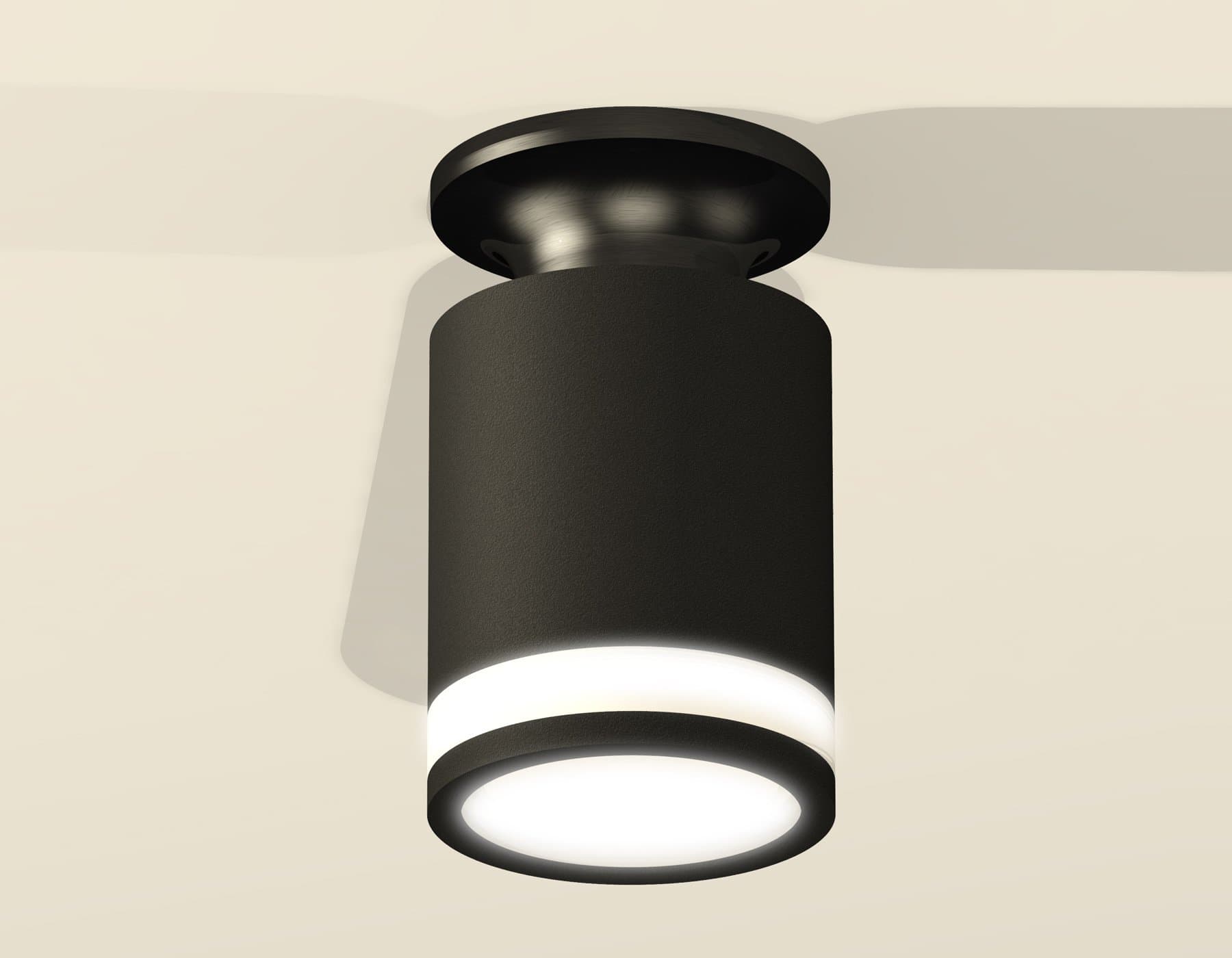 Ambrella Комплект накладного светильника XS6302113 SBK/PBK/FR черный песок/черный полированный/белый матовый MR16 GU5.3 (N6902, C6302, N6221) — миниатюра 3