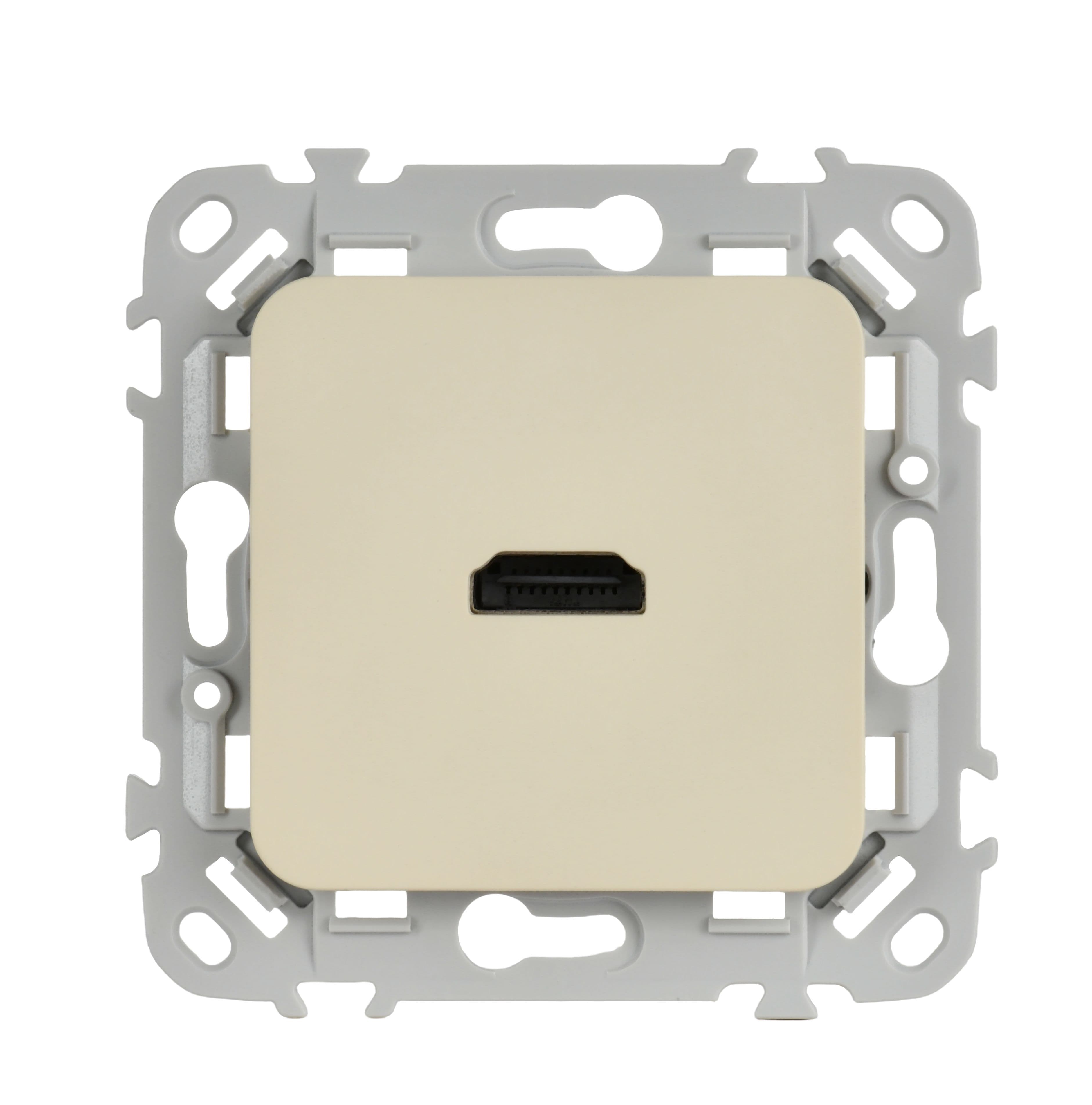 IEK FLITE Сливочный Розетка HDMI — миниатюра 2