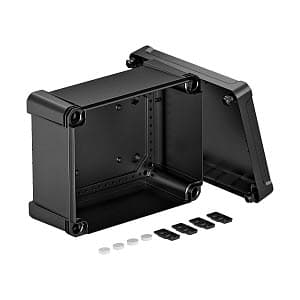 OBO Bettermann Распределительная коробка X16C, IP 67, 241x191x126 мм, черная, сплошная стенка 2005610 — миниатюра 2