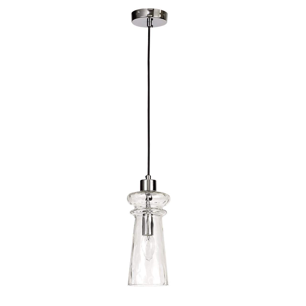 Odeon Light 4968/1A MODERN ODL23 300 хром/прозрачный/металл/стекло Подвес E14 1*40W PASTI — миниатюра 1