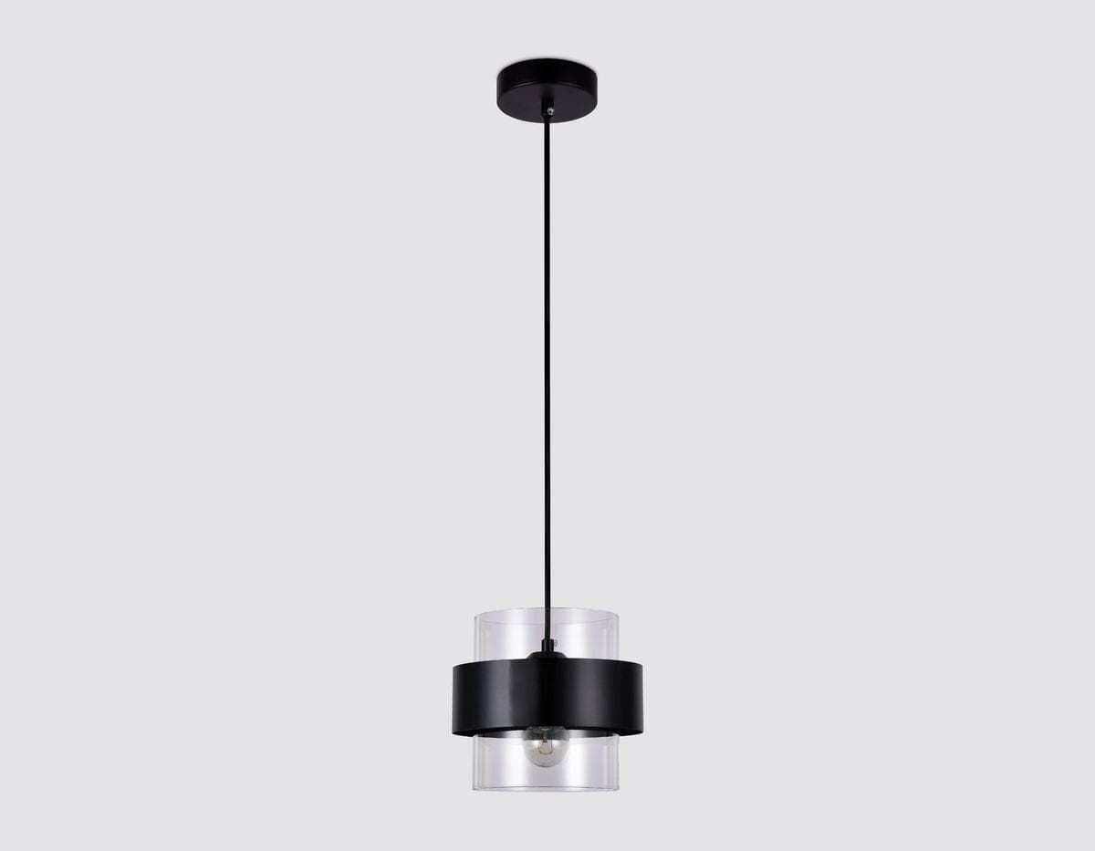 Ambrella Подвесной светильник со сменной лампой TR3646 BK/CL черный/прозрачный E27 max 40W D180*950 — миниатюра 4
