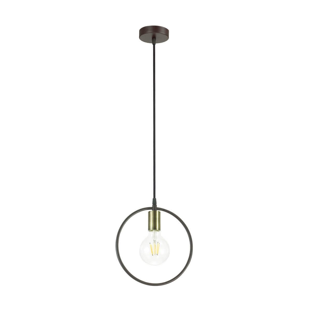 Lumion 3691/1 LN19 258 чёрный, античная бронза Подвес E27 60W 220V DARRYL — миниатюра 3