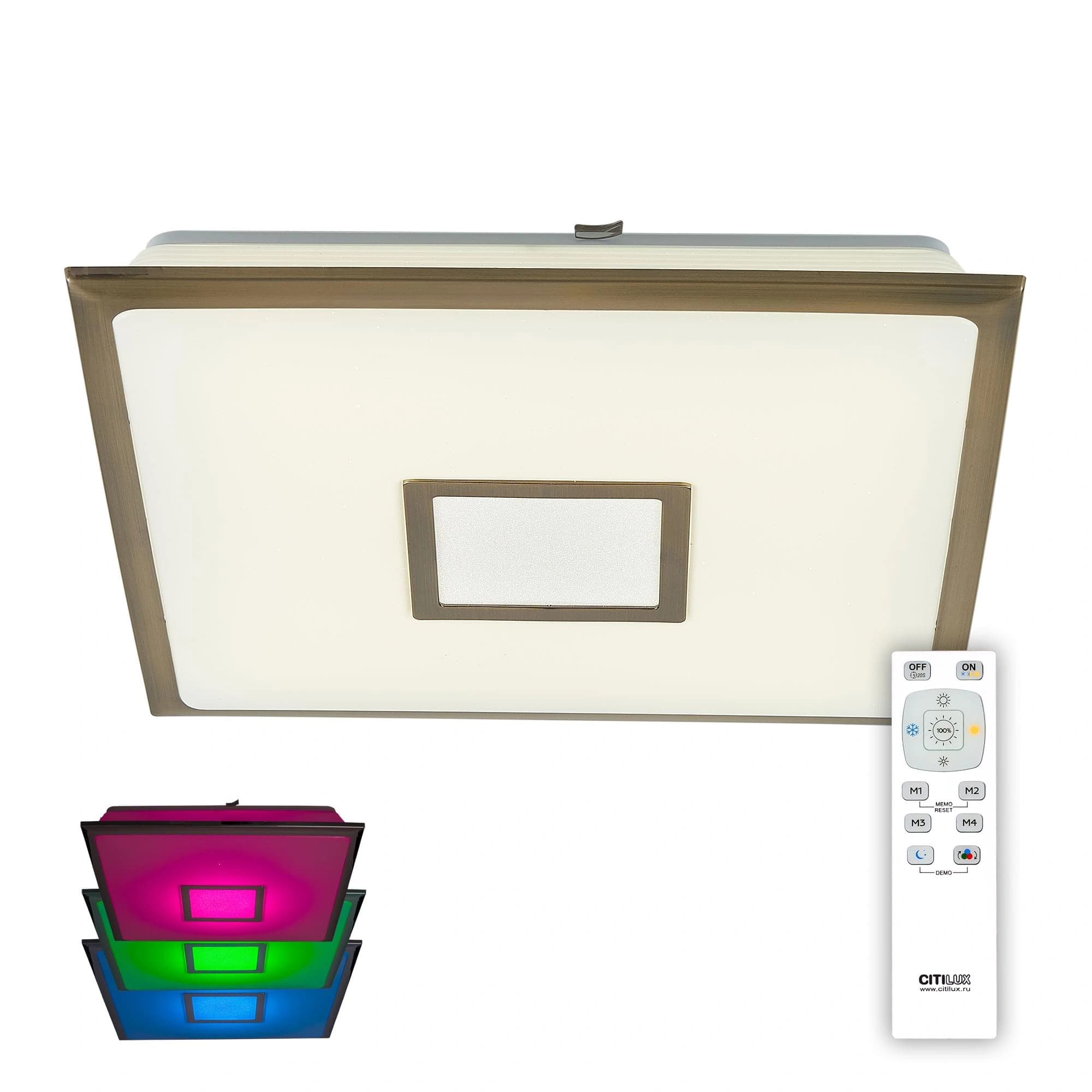 Citilux CL703K53RGB СтарЛайт Бронза LED Светильник с пультом — миниатюра 1